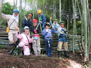 ５月７日（祝・土）８日（祝・日） タケっ子合宿in龍山（1泊2日　竹林整備）