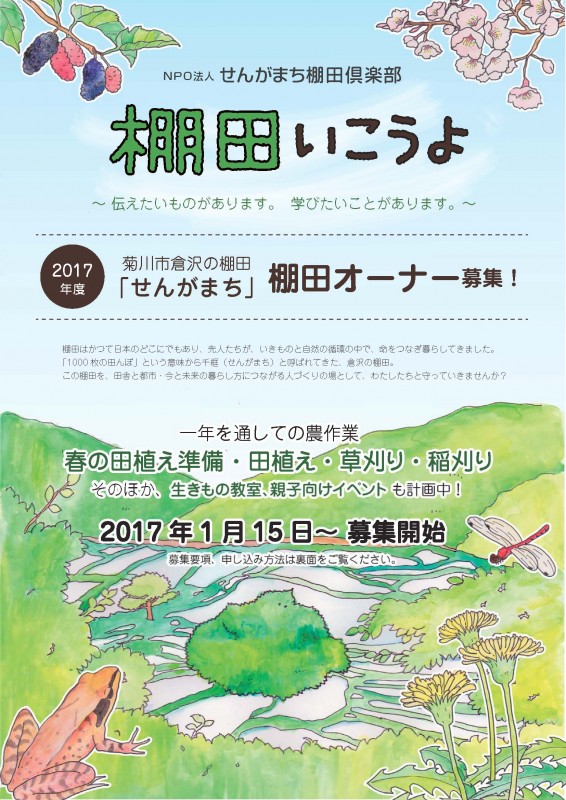 菊川市】棚田オーナー募集！倉沢の棚田「せんがまち」（ふじのくに美しく品格あるの邑「千框」） | しずおか農山村サポーター むらサポ